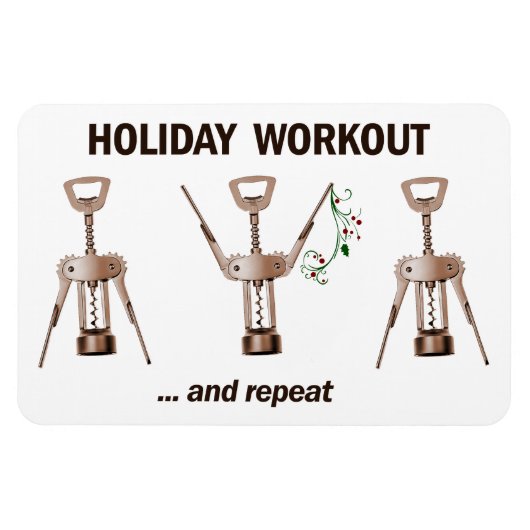 Holiday Workout Magnet (Horizontal)