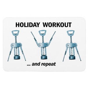 Holiday Workout Magnet