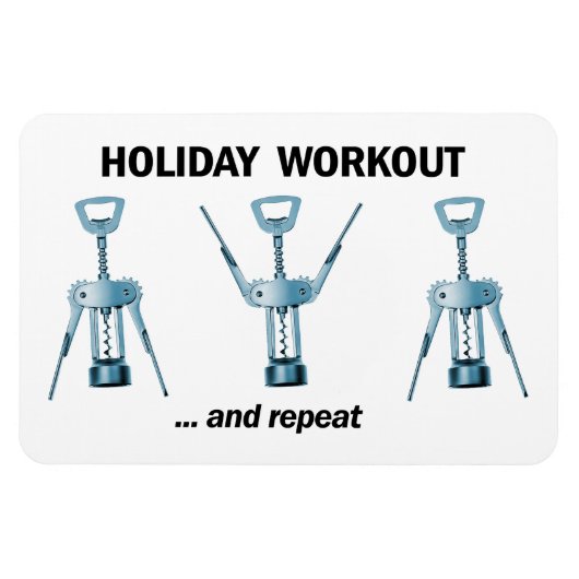 Holiday Workout Magnet (Horizontal)