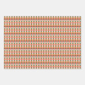 Holiday Wrapping Paper Flat Sheet Set of 3 Geschenkpapier Set (Vorderseite 3)