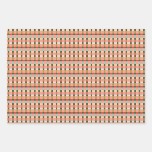 Holiday Wrapping Paper Flat Sheet Set of 3 Geschenkpapier Set (Vorderseite 3)