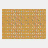 Holiday Wrapping Paper Flat Sheet Set of 3 Geschenkpapier Set (Vorderseite)