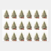 Holiday Wrapping Paper Flat Sheet Set of 3 Geschenkpapier Set (Vorderseite 2)