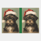 Holiday Wrapping Paper Flat Sheet Set of 3 Geschenkpapier Set (Vorderseite 3)