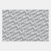 Holiday Wrapping Paper Set of 3 Sheets Geschenkpapier Set (Vorderseite 3)