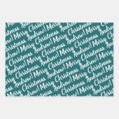 Holiday Wrapping Paper Set of 3 Sheets Geschenkpapier Set (Vorderseite)