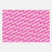 Holiday Wrapping Paper Set of 3 Sheets Geschenkpapier Set (Vorderseite 3)