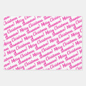 Holiday Wrapping Paper Set of 3 Sheets Geschenkpapier Set (Vorderseite 2)