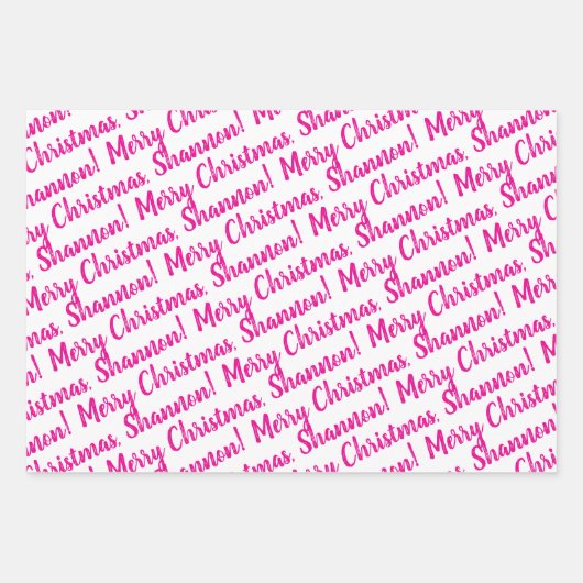 Holiday Wrapping Paper Set of 3 Sheets Geschenkpapier Set (Vorderseite 2)