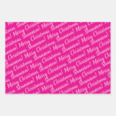 Holiday Wrapping Paper Set of 3 Sheets Geschenkpapier Set (Vorderseite)