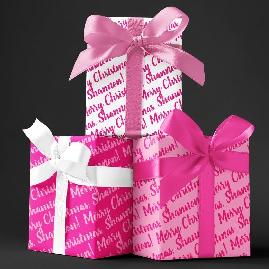 Holiday Wrapping Paper Set of 3 Sheets Geschenkpapier Set