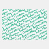 Holiday Wrapping Paper Set of 3 Sheets Geschenkpapier Set (Vorderseite 2)