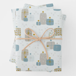 Holiday Wrapping Paper Sheets Geschenkpapier Set