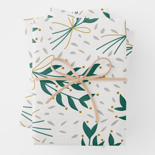 Holiday Wrapping Paper Sheets Geschenkpapier Set (Beispiel)