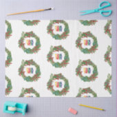 Holiday Wreath Business Logo Christmas Seidenpapier (Basteln)