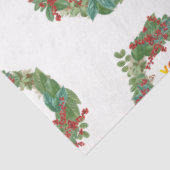 Holiday Wreath Business Logo Christmas Seidenpapier (Ausschnitt)