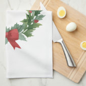 Holiday Wreath by Author Sommer Hamilton Geschirrtuch (Viertel Falte)