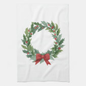 Holiday Wreath by Author Sommer Hamilton Geschirrtuch (Vertikal)