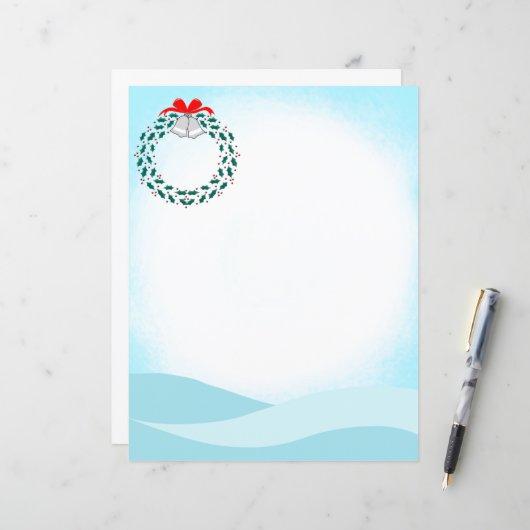 Holiday Wreath Design (Vorderseite/Rückseite Beispiel)