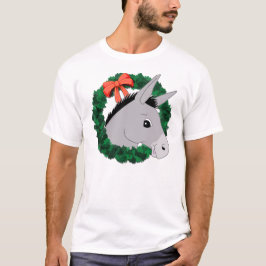 Holiday Wreath Donkey T-Shirt