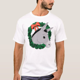 Holiday Wreath Donkey T-Shirt