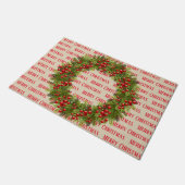 Holiday Wreath Doormat Fußmatte (Schrägansicht)
