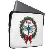 Holiday Wreath Dragonfly Laptopschutzhülle (Vorne Rechts)