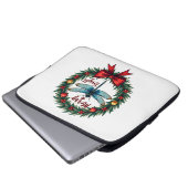 Holiday Wreath Dragonfly Laptopschutzhülle (Vorne Knopf)