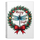 Holiday Wreath Dragonfly Notizblock (Vorderseite)