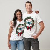 Holiday Wreath Dragonfly T-Shirt (Unisex)