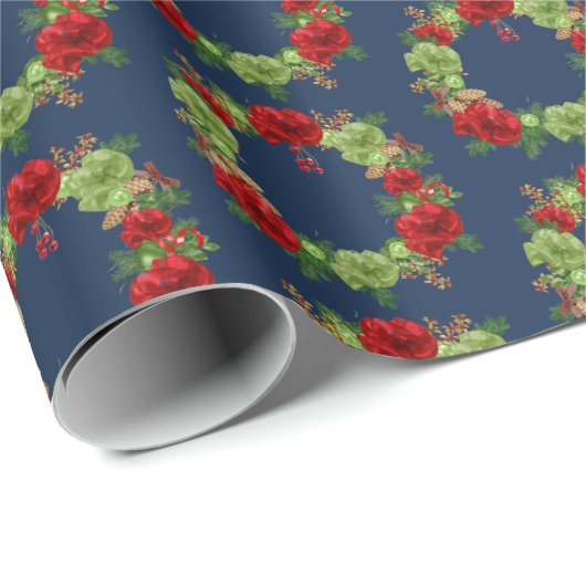 Holiday Wreath Geschenkpapier (Rolleneckpunkt)