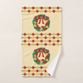 Holiday Wreath Knit Badhandtuch Set (Handtuch)