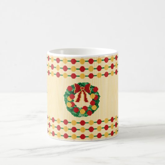 Holiday Wreath Knit Kaffeetasse (Mittel)