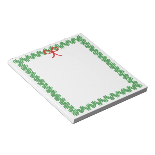 Holiday Wreath Notepad Notizblock (angewinkelt)