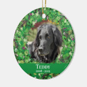 Holiday Wreath Pet Keramik Ornament (Links)
