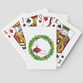 Holiday Wreath Playing Cards Frohe Weihnachten Spielkarten