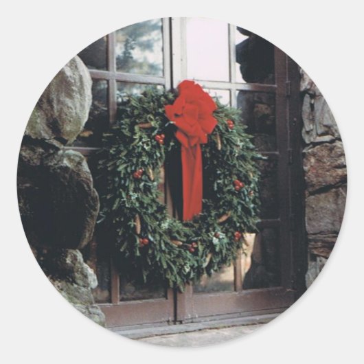 Holiday Wreath Sticker (Vorderseite)