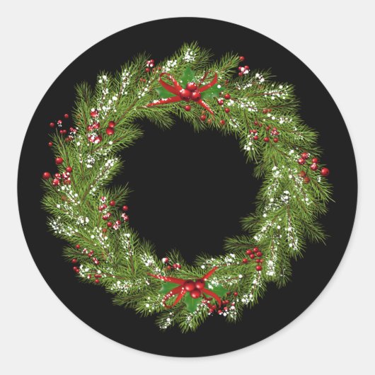 Holiday Wreath Stickers (Vorderseite)