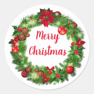 Holiday Wreath Stickers