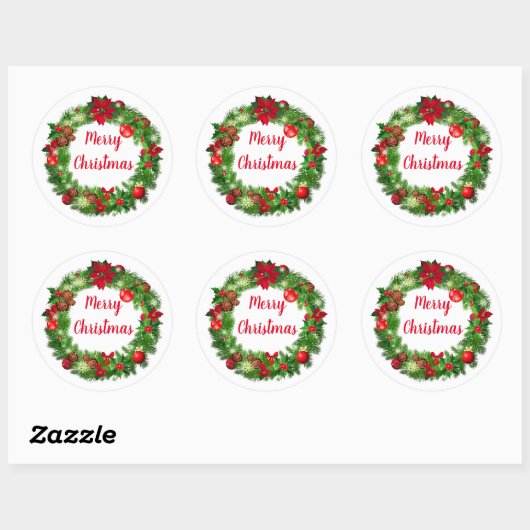 Holiday Wreath Stickers (Blatt)
