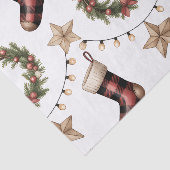HOLIDAY WREATH STOCKINGS LIGHTS STARS SEIDENPAPIER (Ausschnitt)
