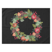 Holiday Wreath Table Tuch Tischdecke (Vorderseite (Horizontal))