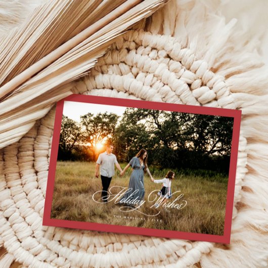 Holiday wünscht Boho Weihnachten Grußkarte