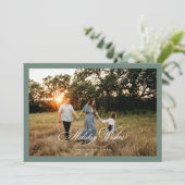 Holiday wünscht Boho Weihnachten Grußkarte (Stehend Vorderseite)