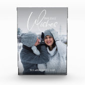 Holiday wünscht Weihnachts-Foto Block (Vorderseite)