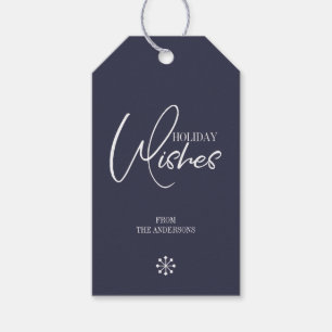 Holiday wünscht Weihnachtsgeschenk Tag Geschenkanhänger