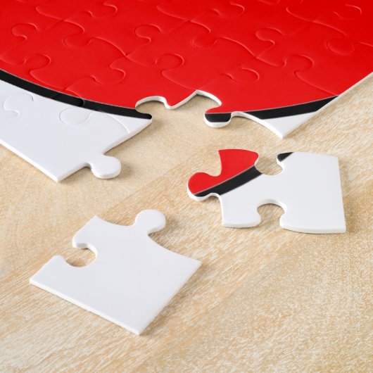 Holiday Yin Yang Poinsettia Green Red Puzzle (Seite)