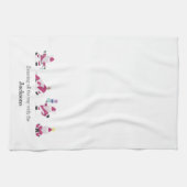 Holiday Yogi Yoga Santa Family Geschirrtuch (Horizontal)