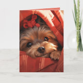 Holiday Yorkshire Terrier Karte (Vorderseite)