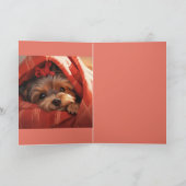 Holiday Yorkshire Terrier Karte (Innenseite)